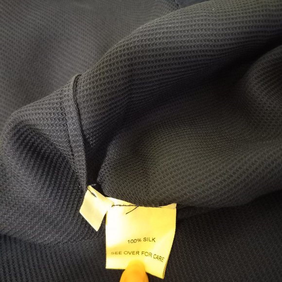 100% Silk Ruffle Neck Blouse Designer Girly Romantic Feminine Frenchgirl Size 0 - Picture 14 of 15